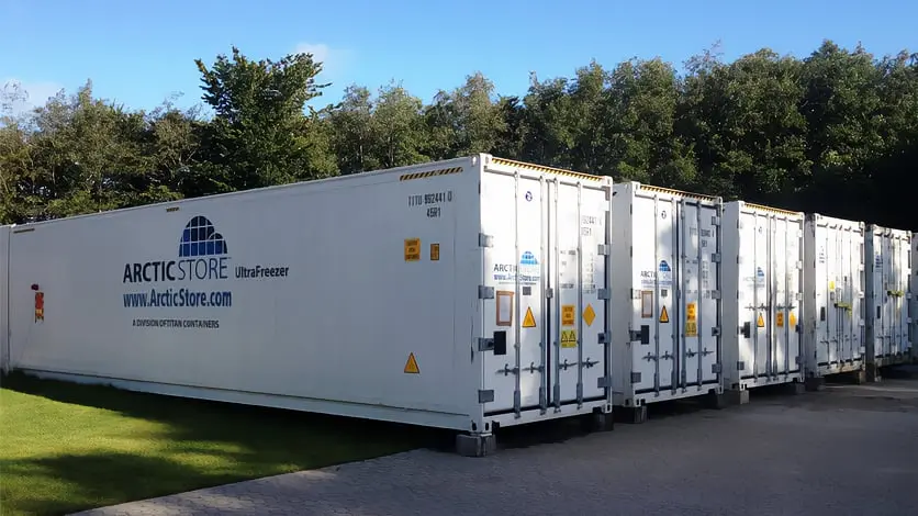 Arctic Ultrafreezer Cold Storage - Ultra Low Temperatures - Refrigerated Containers for Hire